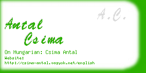 antal csima business card